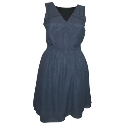 Pre-owned Marc By Marc Jacobs Silk Dress In Navy
