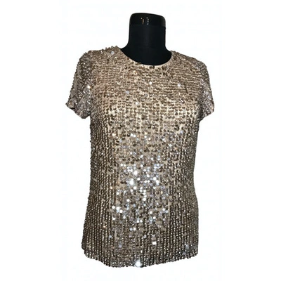 Pre-owned French Connection Gold Polyester Top