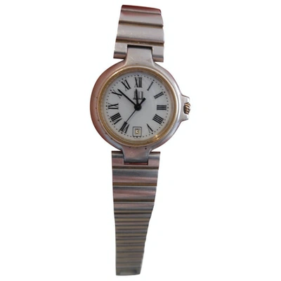 Pre-owned Alfred Dunhill Silver Steel Watch