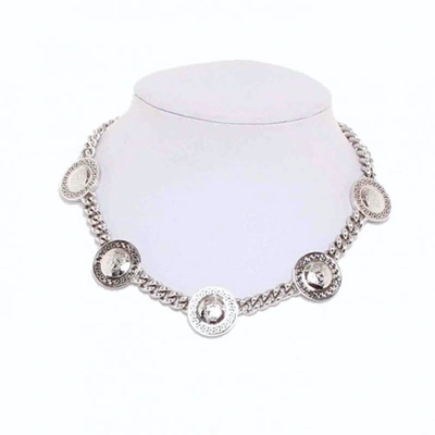 Pre-owned Versace Necklace In Silver