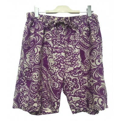Pre-owned Hoss Intropia Purple Cotton Shorts