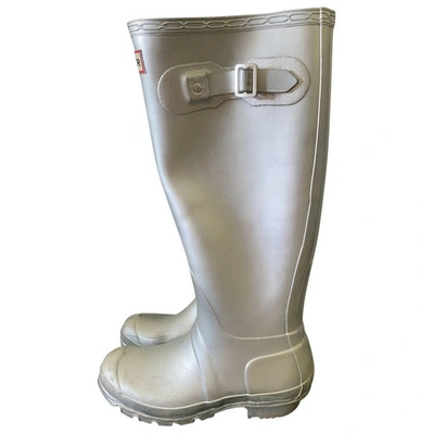 Pre-owned Hunter Metallic Rubber Boots