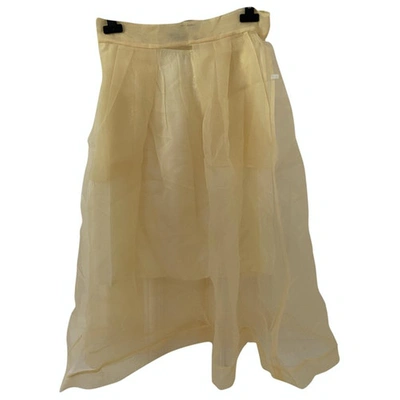 Pre-owned Baum Und Pferdgarten Mid-length Skirt In Yellow