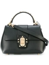 Dolce & Gabbana Small Lucia Embellished Top Handle Bag In Black