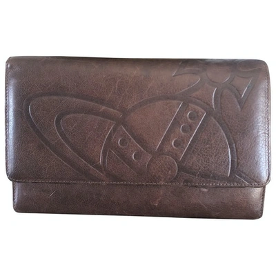 Pre-owned Vivienne Westwood Brown Leather Wallet