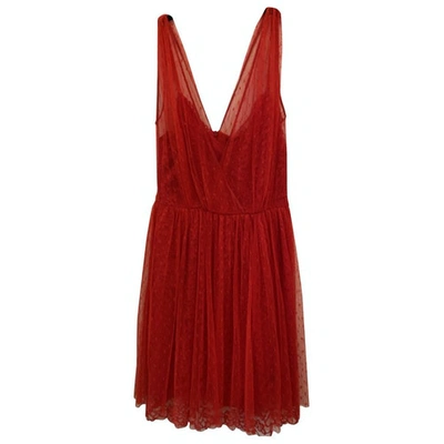 Pre-owned Ermanno Scervino Lace Dress In Red