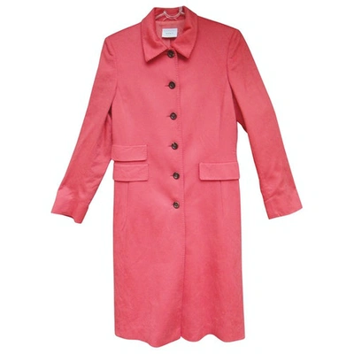 Pre-owned Akris Cashmere Coat In Orange