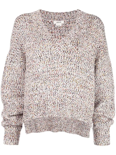 Jason Wu Slouchy V-neck Jumper In Multi