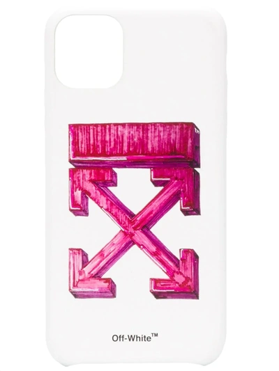 Off-white Marker Arrows-motif Iphone 11 Pro Max Case In White