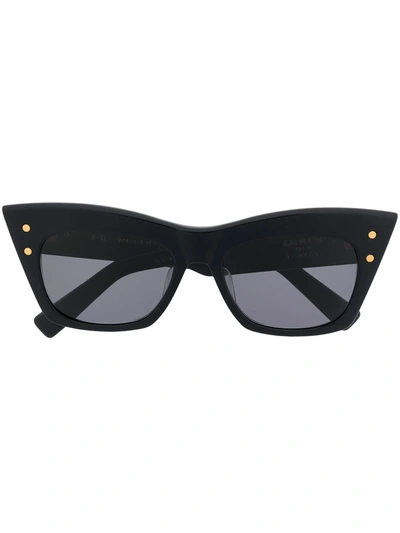 Balmain X Akoni B-ii Sunglasses In Black