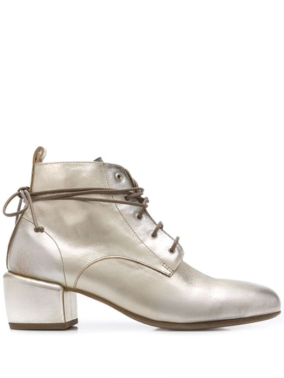 Marsèll Lace-up Low-heel Boots In Gold