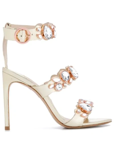 Sophia Webster Rosalind 115mm Gem-embellished Sandals In Gold