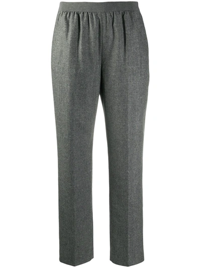 Agnona Wool & Silk Flannel Wide-leg Pants