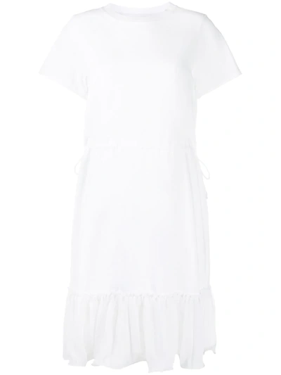 See By Chloé Ruffle-trim Shift Dress In White