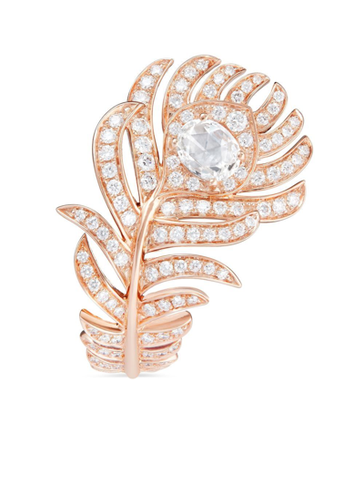 Boucheron Rose Gold And Diamond Nature Triomphante Ring In Pink