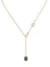 Pomellato Women's Sabbia 18k Rose Gold & Tri-color Diamond Lariat Necklace