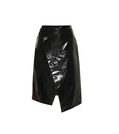 Marni Asymmetric Buttoned Midi Skirt In Black