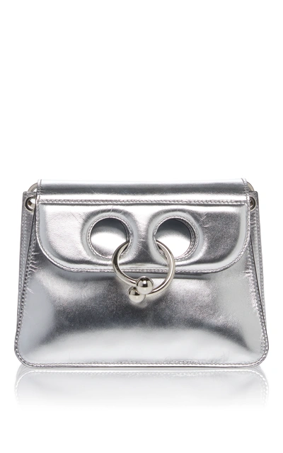Jw Anderson Women's Silver Mini Pierce Metallic Bag