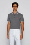 Hugo Boss - Active Stretch Golf Polo Shirt With S.caf - Open Grey