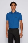 Hugo Boss - Active Stretch Golf Polo Shirt With S.caf - Light Blue
