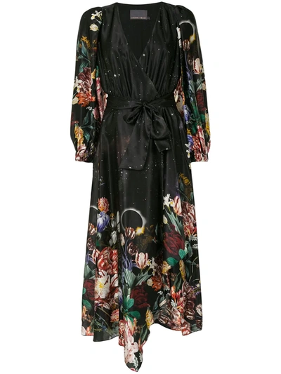 Ginger & Smart Venus Wrap Dress In Black