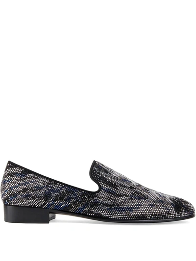 Giuseppe Zanotti Lewis Embellished Loafers In Multicolor