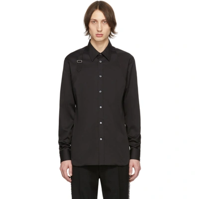 Alexander Mcqueen Suspenders Effect Shirt In 1000 Black