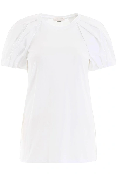 Alexander Mcqueen Puff Sleeve T In White