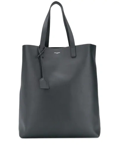 Saint Laurent Bold Shopping Tote In Grey