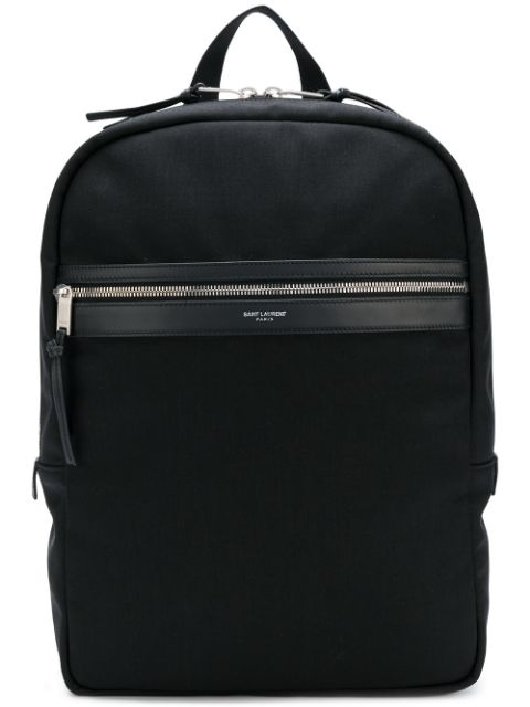 saint laurent black city laptop backpack