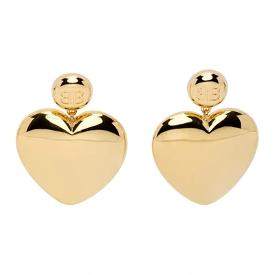 Balenciaga Susi Gold-tone Earrings In 0027 Gold