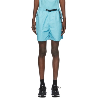 Nike Acg Men's Woven Shorts (blue Gale) - Clearance Sale In 450 Blue Ga