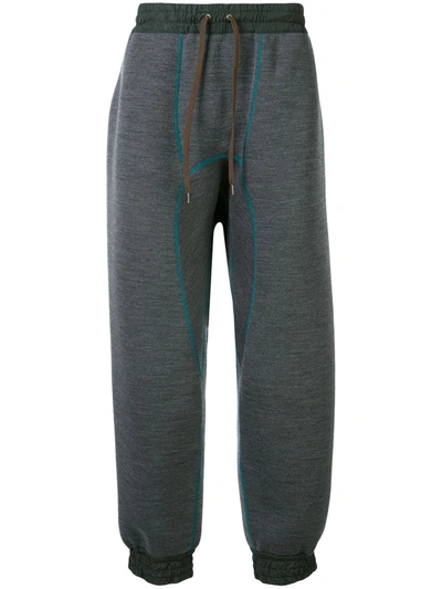 Kolor Baggy Fit Colour Block Track Trousers In Grey