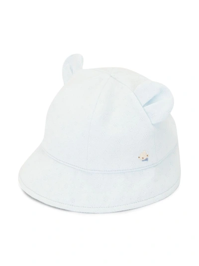Familiar Babies' Teddy Bear Bonnet Hat In Blue