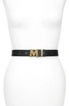 Mcm Unisex M Logo Reversible Belt In Black