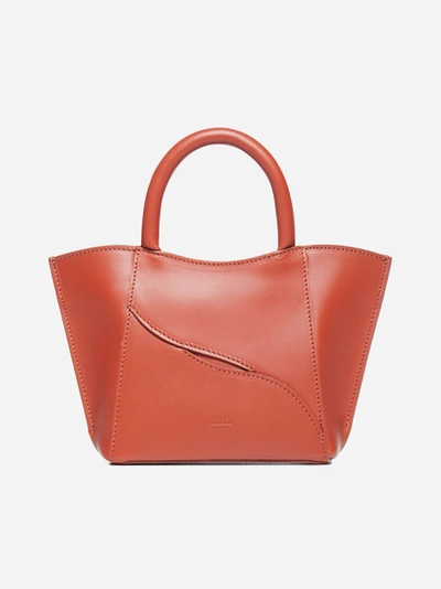 Atp Atelier Leuca Mini Calfskin Bag In Rust
