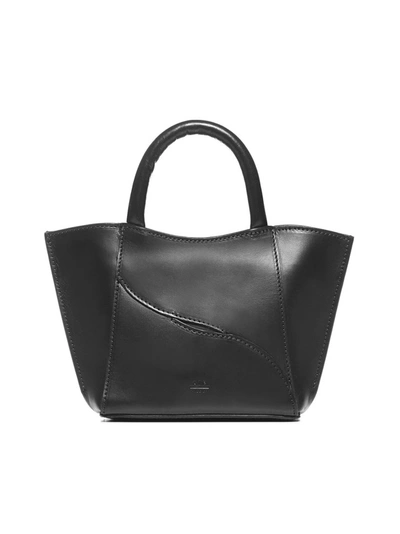 Atp Atelier Leuca Mini Calfskin Bag In Black