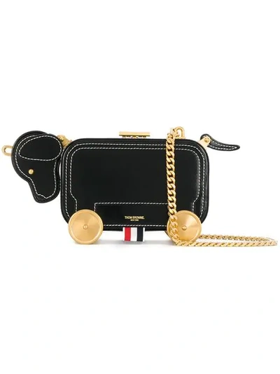 Thom Browne Chain Strap Hector Bag In Black