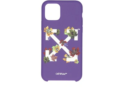 Off-white Arrow Stamp Phone Case - Iphone 11 Pro In Violet White