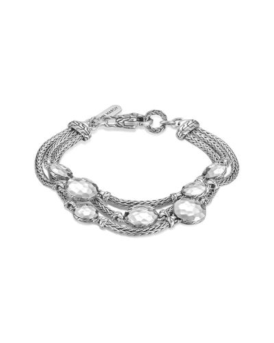 John Hardy Dot Triple Row Bracelet In Sterling Silver