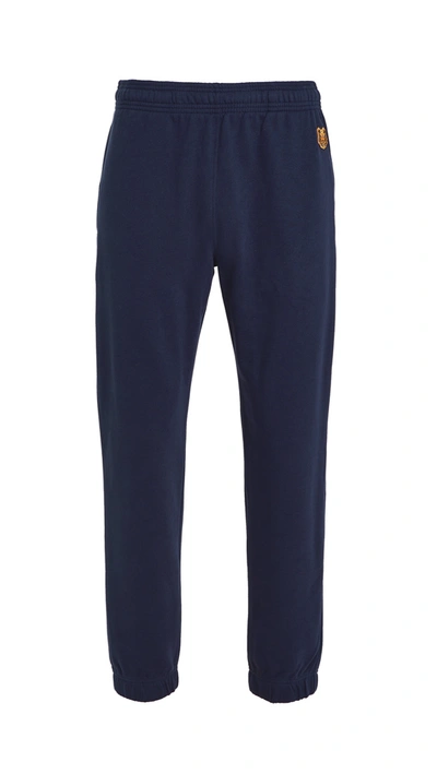 Kenzo Tiger Crest Joggers In Navy Blue