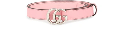 Gucci Gg Marmont Belt In Wild Rose