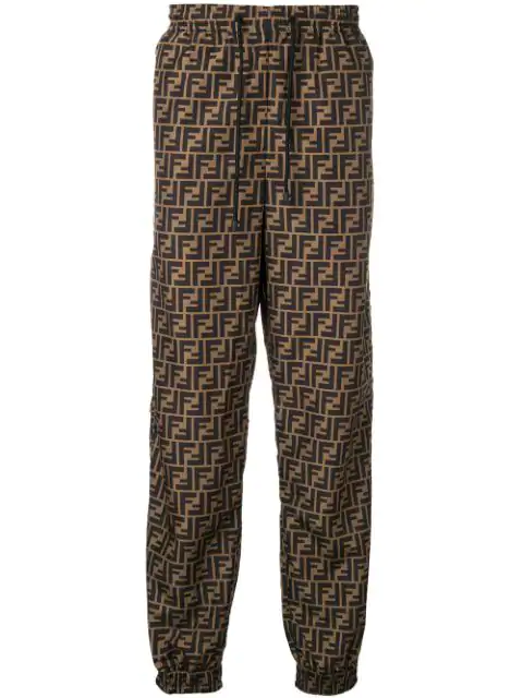 fendi logo track pants