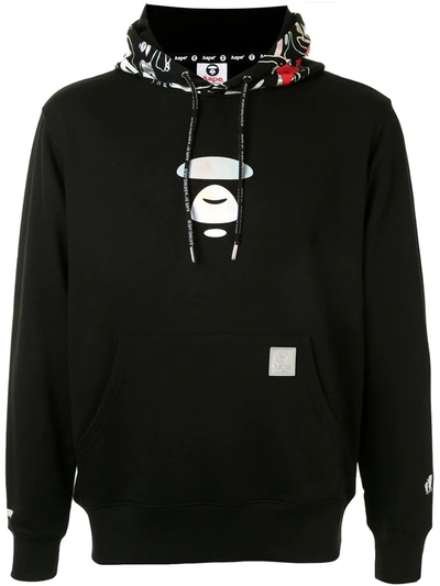 Aape By A Bathing Ape Hooded Logo Sweatshirt In Black