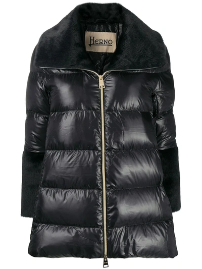 Herno Puffer Down Jacket In Black