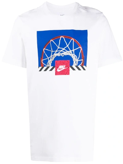 Nike Bball Print T-shirt In White