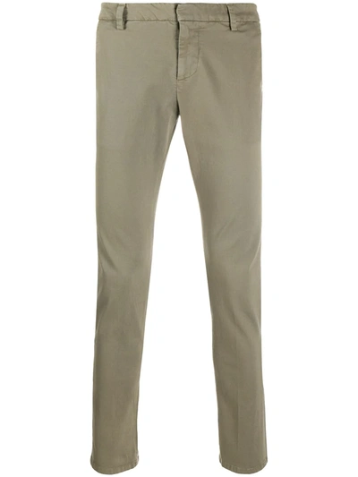 Dondup Slim-fit Chino Trousers In Green