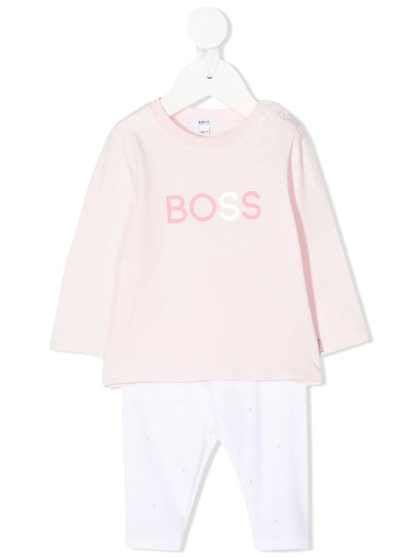 pink hugo boss tracksuit