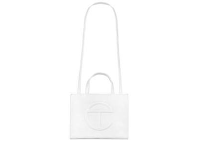 Pre-owned Telfar  Shopping Bag Medium White
