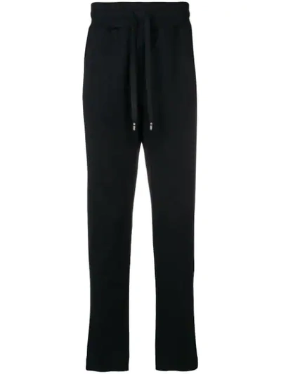 Dolce & Gabbana Sporty Tapered Trousers In Black